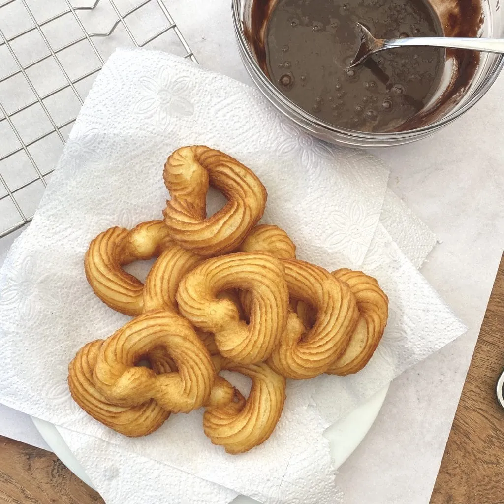 Mocha Coffee French Crullers, step 13
